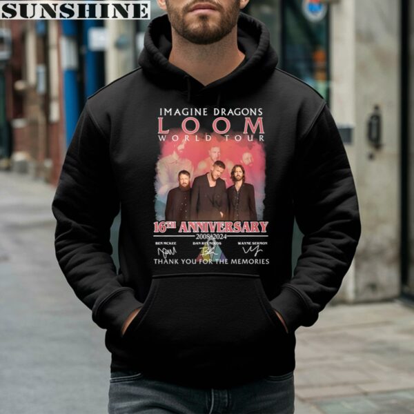 Imagine Dragons Loom World Tour 16th Anniversary 2008 2024 Thank You For The Memories Shirt 4 hoodie