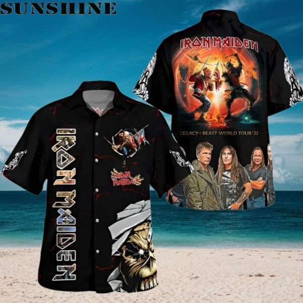 Iron Maiden Legacy Of The BeaStar Trek Tour Hawaii Shirt Aloha Shirt Aloha Shirt