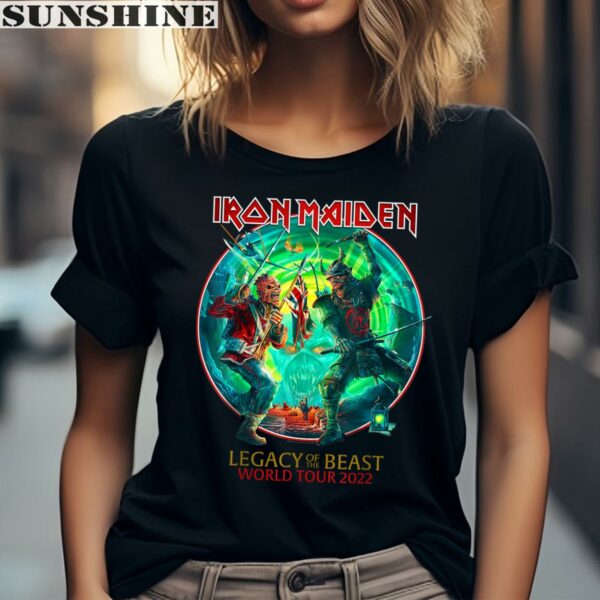 Iron Maiden Legacy of the Beast World Tour 2022 Shirt 2 women shirt