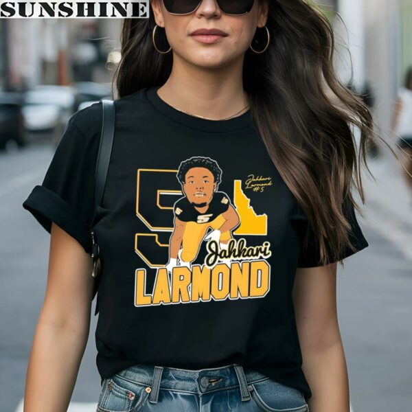 Jahkari Larmond 2024 Idaho Defensive Lineman Signature Shirt 1 women shirt