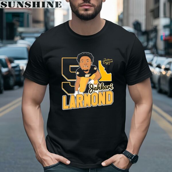 Jahkari Larmond 2024 Idaho Defensive Lineman Signature Shirt 2 men shirt
