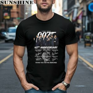 James Bond 007 62nd Anniversary 1962 2024 Thank You For The Memories Shirt 1 men shirt