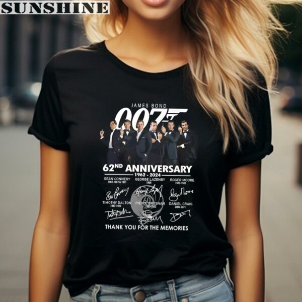 James Bond 007 62nd Anniversary 1962 2024 Thank You For The Memories Shirt 2 women shirt