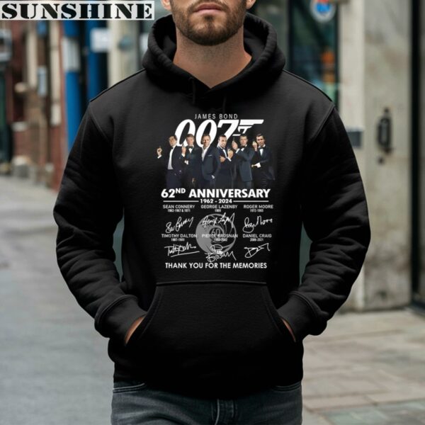 James Bond 007 62nd Anniversary 1962 2024 Thank You For The Memories Shirt 4 hoodie