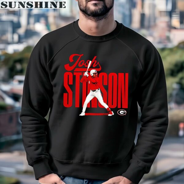 Josh Stinson Player Georgia Ncaa Baseball Collage Poster Shirt 3 sweatshirt