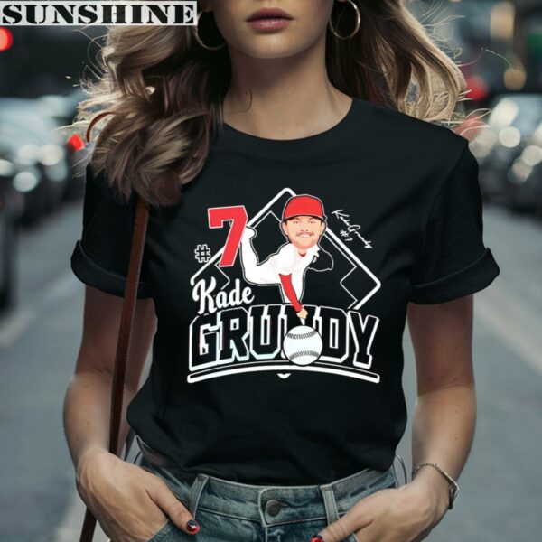 Kade Grundy 2024 Louisville Pitcher Signature Shirt 2 women shirt