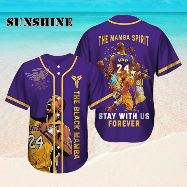 Kobe Bryant Mamba Spirit Stays With Us Forever Personalized Baseball Jersey Hawaaian Shirt Hawaaian Shirt