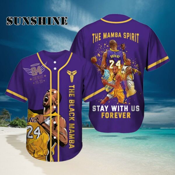 Kobe Bryant Mamba Spirit Stays With Us Forever Personalized Baseball Jersey Hawaiian Hawaiian