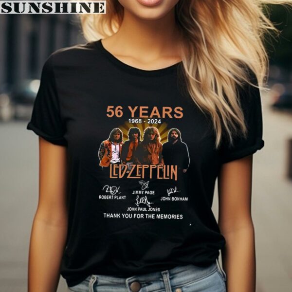 Led Zeppelin 56th Anniversary 1968 2024 Thank You For The Memories Shirt 2 women shirt