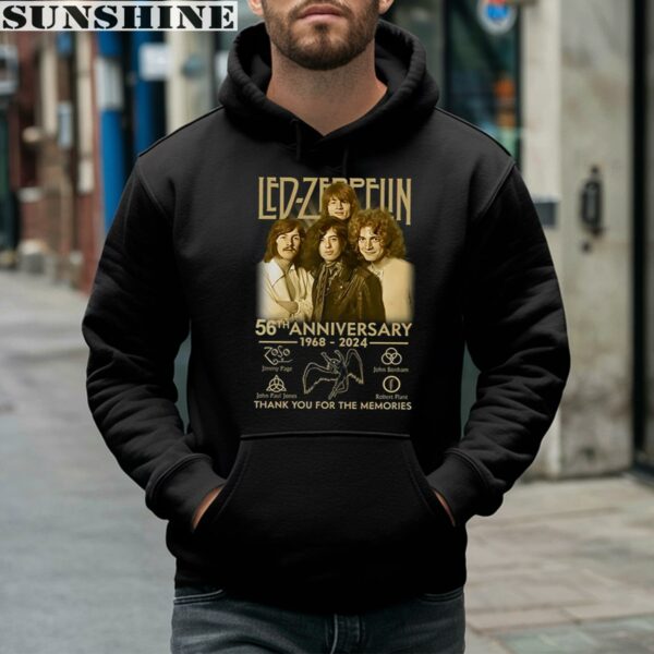 Led Zeppelin 56th Anniversary 1968 2024Thank You For The Memories T Shirt 4 hoodie
