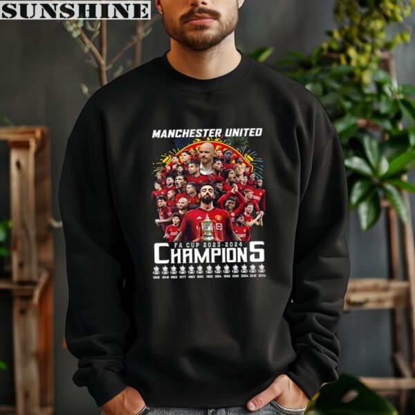 Manchester United FA Cup 2023 2024 Champions T Shirt 3 sweatshirt