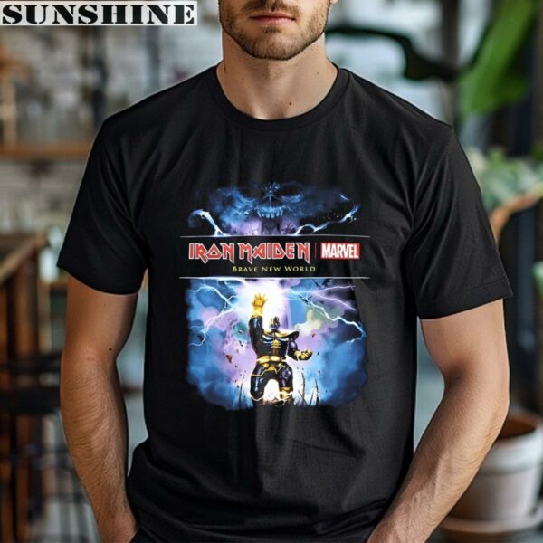 Marvel Iron Maiden Thanos Brave New World Shirt 1 men shirt