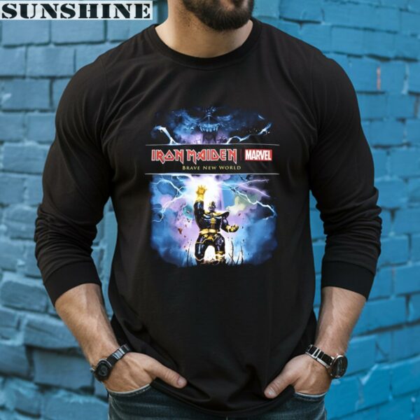 Marvel Iron Maiden Thanos Brave New World Shirt 5 long sleeve shirt