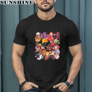 Marvel Studios Chibi Characters X Deadpool Wolverine Shirt 1 men shirt