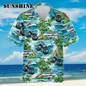 Megalodon Monster Truck Summer Hawaiian Shirt Aloha Shirt Aloha Shirt