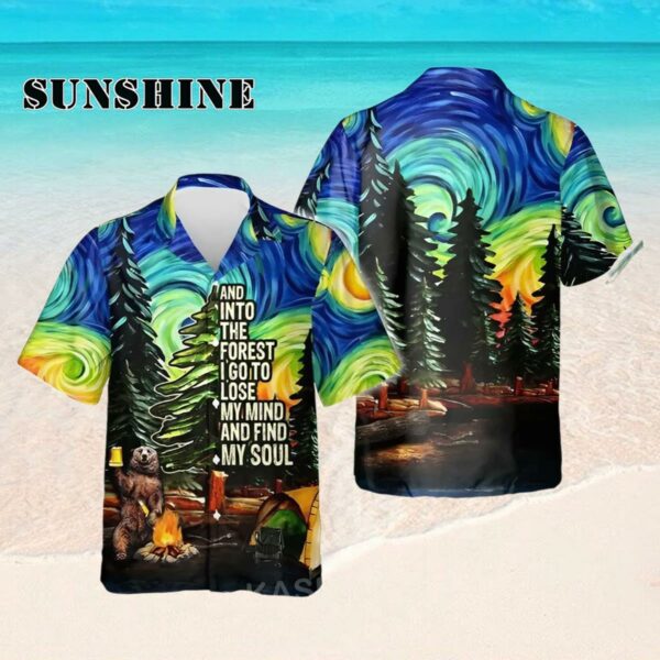 Mens Beach Camping Starry Night Shirt Aloha 3D Print Hawaiian Shirt Hawaaian Shirt Hawaaian Shirt