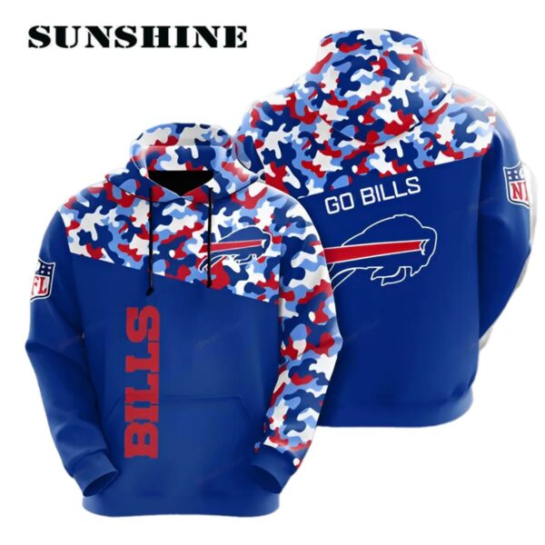 Mens NFL Buffalo Bills 3D Hoodie Printed Thumb