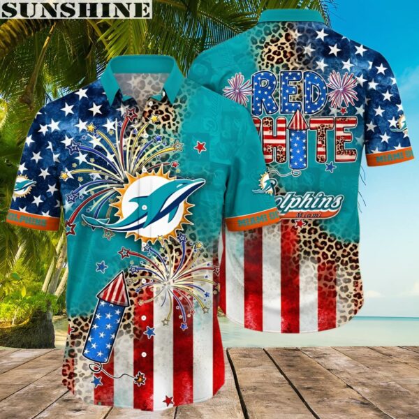 Miami Dolphins NFL 4th Of July Independence Day Hawaiian Shirt 2 hawaiian