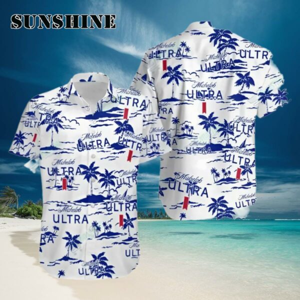 Michelob Ultra Hawaiian Beach Pattern Shirt Hawaiian Hawaiian