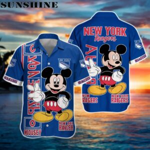 Mickey Mouse New York Rangers NHL Hawaiian Shirt Aloha Gifts Printed Aloha