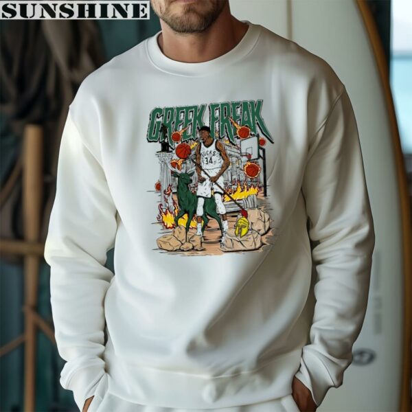 Milwaukee Bucks Giannis Antetokounmpo Greek Freak Shirt 3 sweatshirt