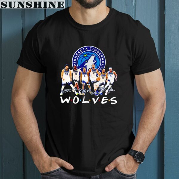 Minnesota Timberwolves Basketball True Team True Friends Signatures Shirt 1 men shirt