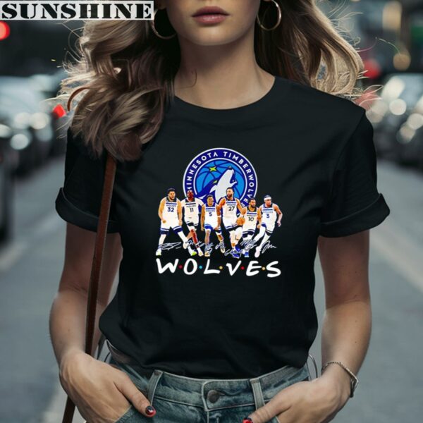 Minnesota Timberwolves Basketball True Team True Friends Signatures Shirt 2 women shirt