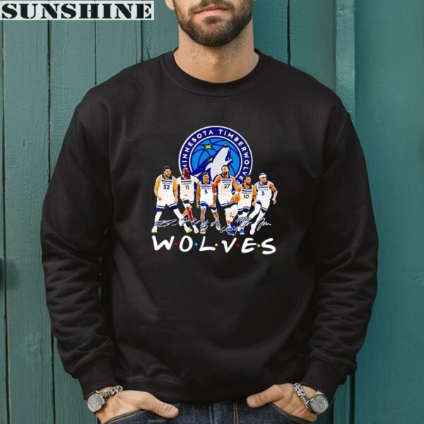 Minnesota Timberwolves Basketball True Team True Friends Signatures Shirt 3 sweatshirt