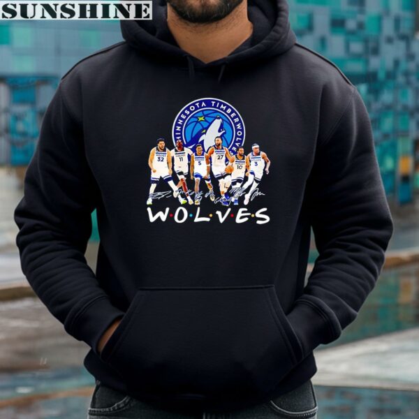 Minnesota Timberwolves Basketball True Team True Friends Signatures Shirt 4 hoodie