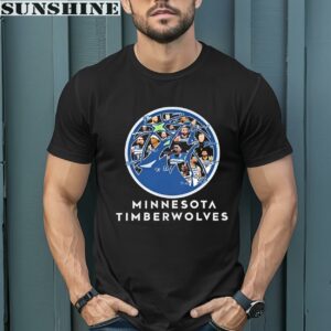 Minnesota Timberwolves Player Lineup 2024 Basketball Team Logo Signatures shirt 1 men shirt