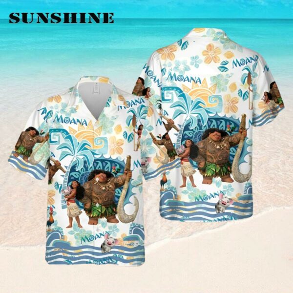 Moana And Maui Disney Hawaiian Shirt Disney Summer Vacation Hawaiian Shirt Hawaaian Shirt Hawaaian Shirt
