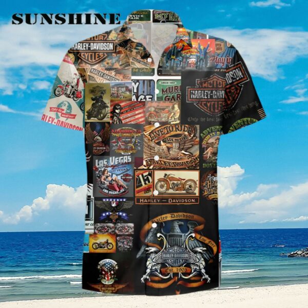 Motorcycle Harley Davidson Hawaiian Shirt Aloha Shirt Aloha Shirt