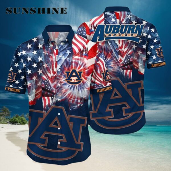 NCAA Auburn Tigers 4th Of July Happy Independence Day Hawaii Shirt Hawaiian Hawaiian