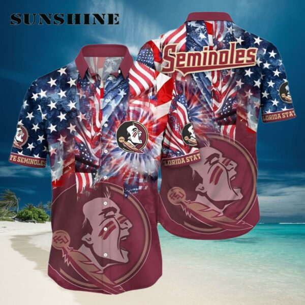 NCAA Florida State Seminoles 4th Of July Happy Independence Day Hawaii Shirt Hawaiian Hawaiian