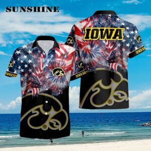 NCAA Iowa Hawkeyes 4th Of July Happy Independence Day Hawaii Shirt Aloha Shirt Aloha Shirt