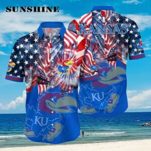 NCAA Kansas Jayhawks 4th Of July Happy Independence Day Hawaii Shirt Aloha Shirt Aloha Shirt