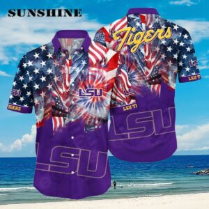 NCAA LSU TIGERS 4th Of July Happy Independence Day Hawaii Shirt Aloha Shirt Aloha Shirt