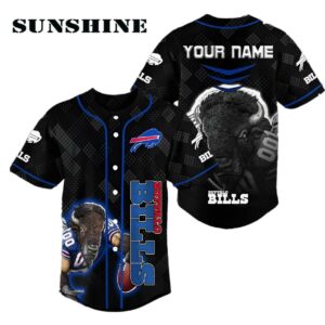 NFL Buffalo Bills Baseball Jersey Shirt For Fans Printed Thumb