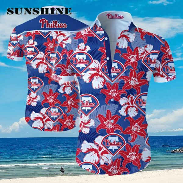 NFL Philadelphia Phillies Hawaiian Shirt Summer Button Up Aloha Shirt Aloha Shirt