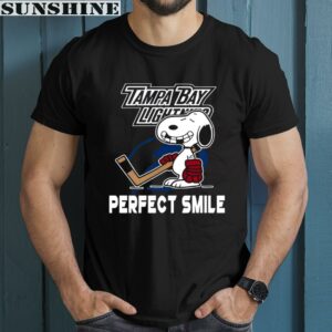 NHL Tampa Bay Lightning Snoopy Perfect Smile The Peanuts Movie Hockey Shirt 1 men shirt