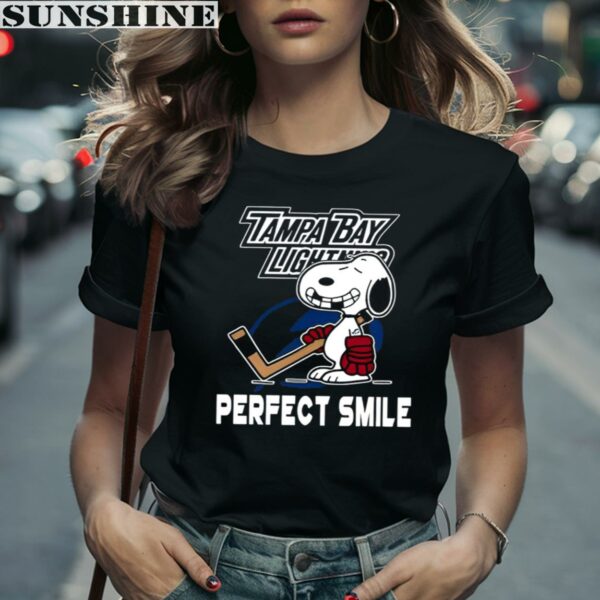 NHL Tampa Bay Lightning Snoopy Perfect Smile The Peanuts Movie Hockey Shirt 2 women shirt