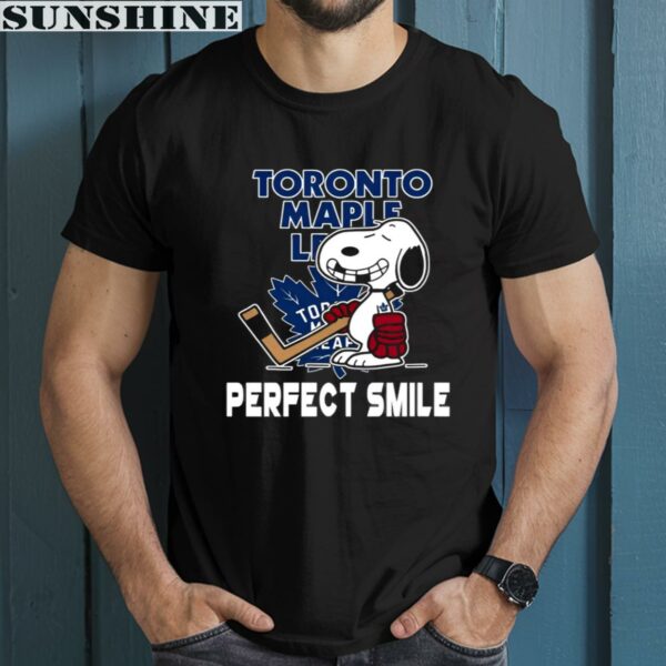NHL Toronto Maple Leafs Snoopy Perfect Smile The Peanuts Movie Hockey Shirt 1 men shirt