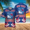 NY Rangers Hawaiian Shirt Logo Pattern New York Rangers Gift Printed Aloha
