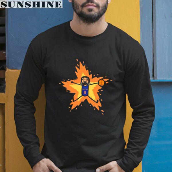 New York Knicks Jalen Brunson Supernova Drawing Shirt 5 long sleeve shirt