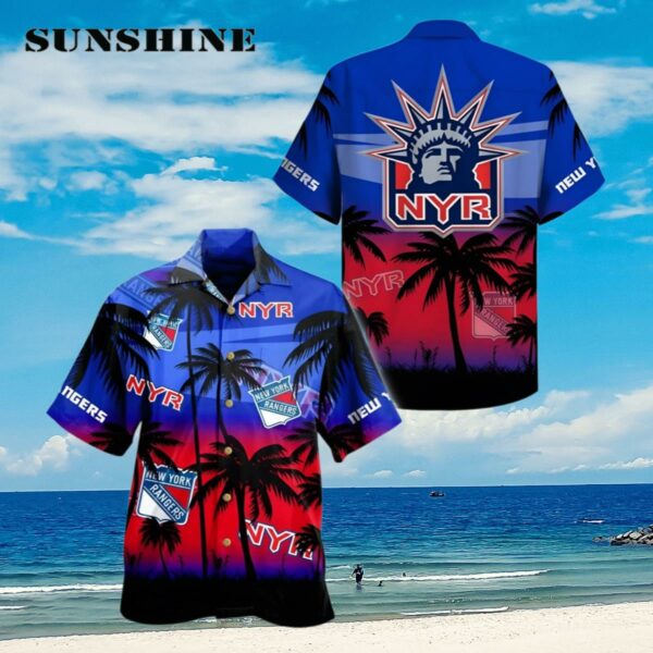 New York Ranger Hockey Hawaiian Shirt Aloha Beach Summer Aloha Shirt Aloha Shirt