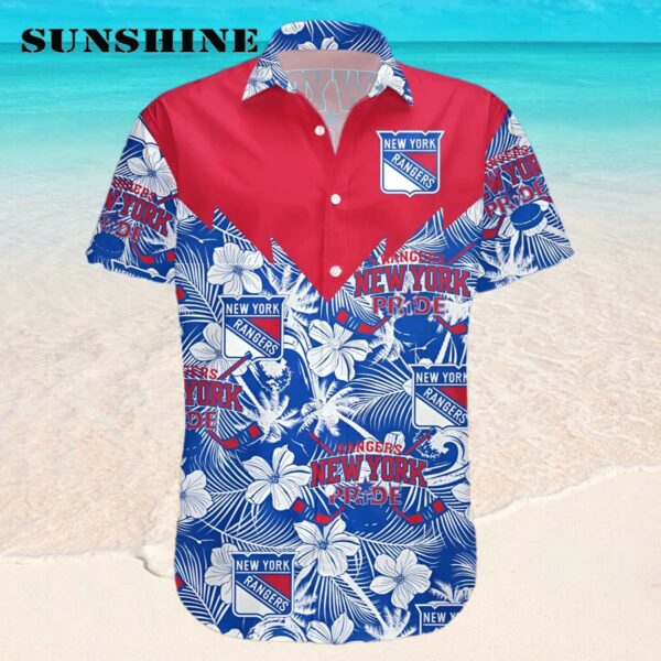 New York Rangers Hawaii Shirt Tropical Seamless NHL Hawaaian Shirt Hawaaian Shirt