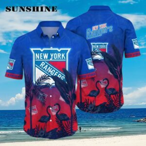 New York Rangers NHL Flamigo Hawaii Shirt For Fans Aloha Shirt Aloha Shirt