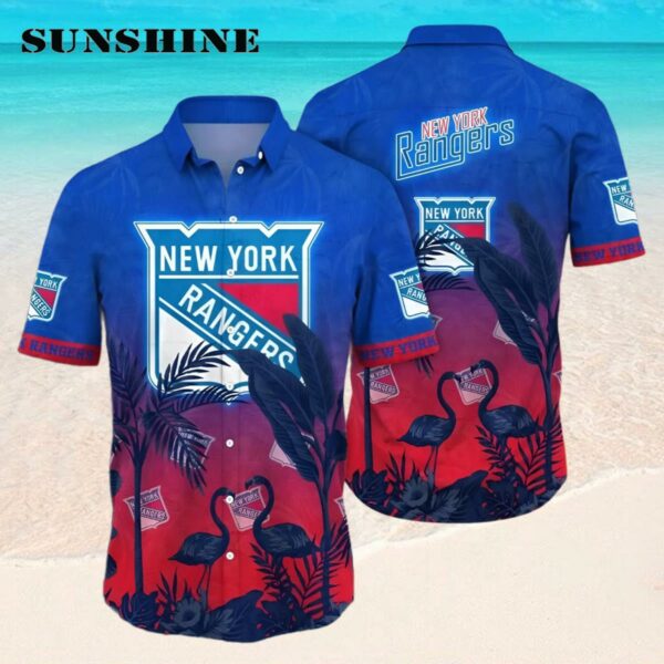 New York Rangers NHL Flamigo Hawaii Shirt For Fans Hawaaian Shirt Hawaaian Shirt