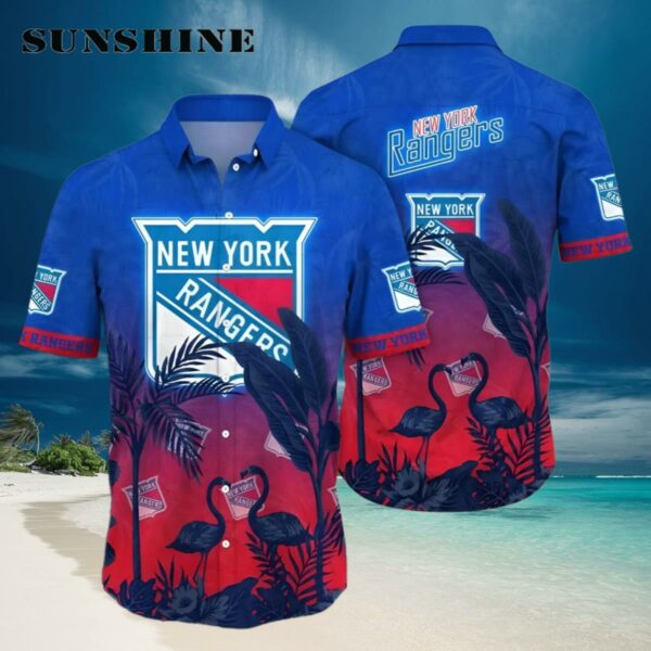 New York Rangers NHL Flamigo Hawaii Shirt For Fans Hawaiian Hawaiian