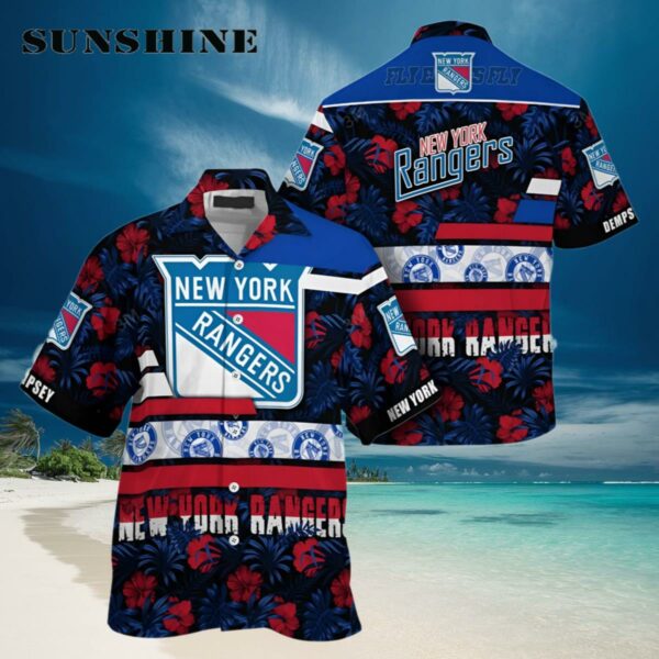 New York Rangers NHL Hawaiian Shirt Summer Beach Hawaiian Hawaiian